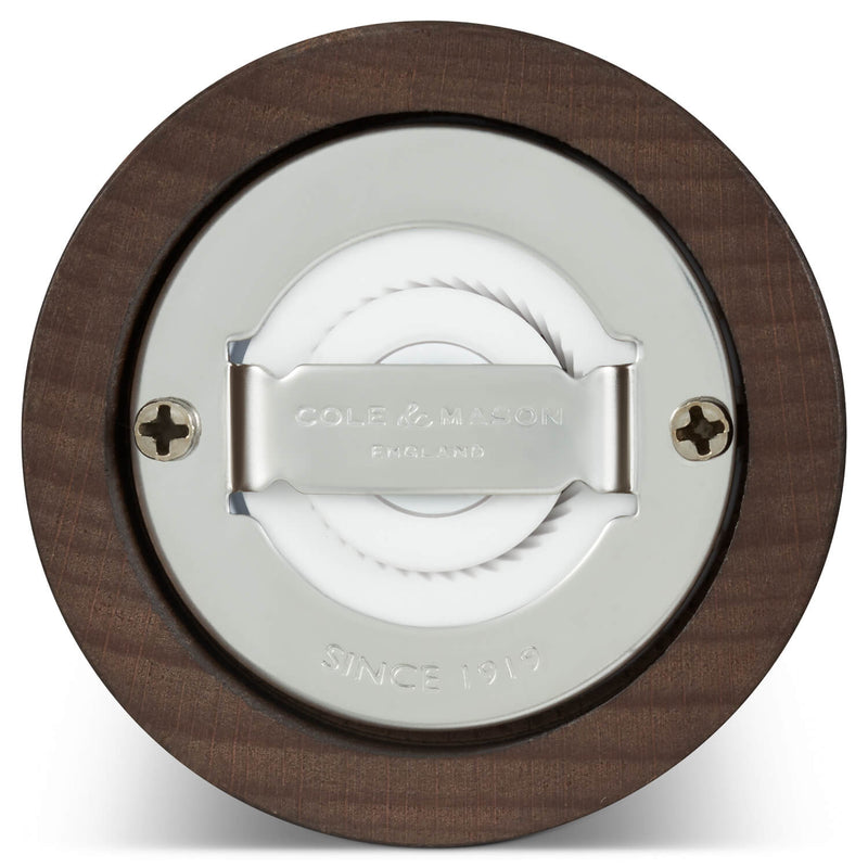 Cole & Mason London 13cm Beech Wood Salt Shaker & Pepper Mill Set - Chocolate