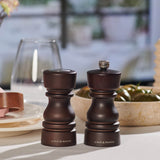 Cole & Mason London 13cm Beech Wood Salt Shaker & Pepper Mill Set - Chocolate