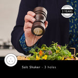 Cole & Mason London 13cm Beech Wood Salt Shaker & Pepper Mill Set - Chocolate