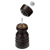 Cole & Mason London 13cm Beech Wood Salt Shaker & Pepper Mill Set - Chocolate