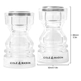 Cole & Mason London 8.6cm Acrylic Salt & Pepper Shaker Set