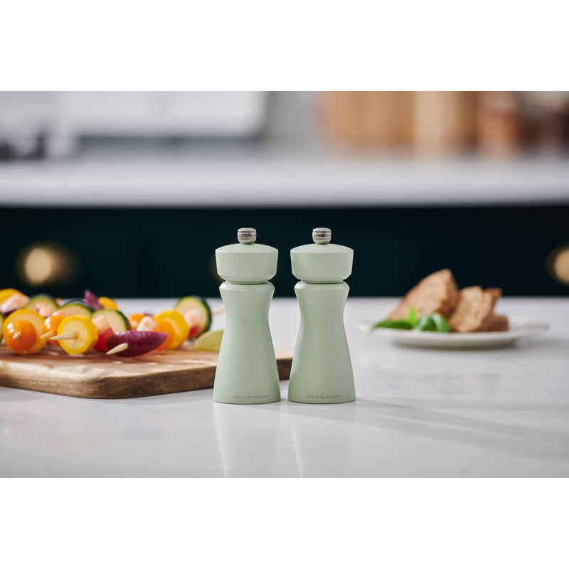 Cole & Mason Kenton 15cm Salt & Pepper Mill - Sage