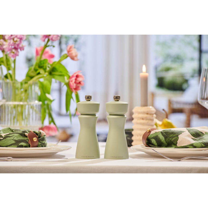 Cole & Mason Kenton 15cm Salt & Pepper Mill - Sage