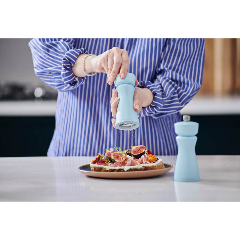 Cole & Mason Kenton 15cm Salt & Pepper Mill - Blue Salt
