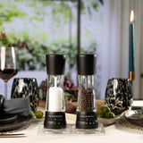 Cole & Mason Derwent Acrylic Salt & Pepper Mill Set - Matt Black