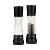 Cole & Mason Derwent Acrylic Salt & Pepper Mill Set - Matt Black