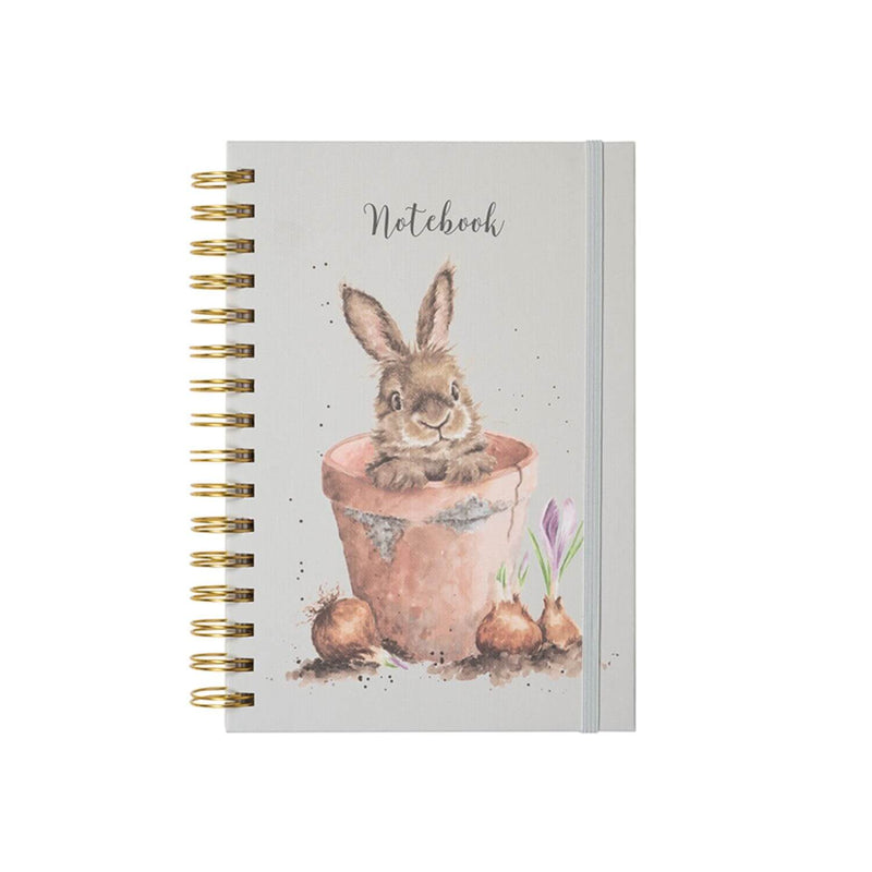 Wrendale Designs by Hannah Dale A5 Notebook - The Flower Pot - Rabbit