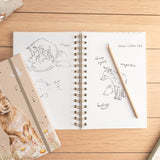 Wrendale Designs by Hannah Dale A5 Blank Notebook - Among The Daisies - Rabbit