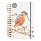 Wrendale Designs by Hannah Dale A5 Blank Notebook - Pond Dipping - Kingfisher