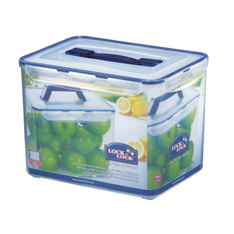 LocknLock Classic Rectangular Food Container With Handle - 12 Litre