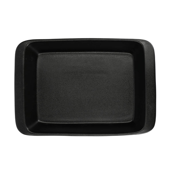 Maxwell & Williams Caviar 35cm Stoneware Rectangular Baker - Black