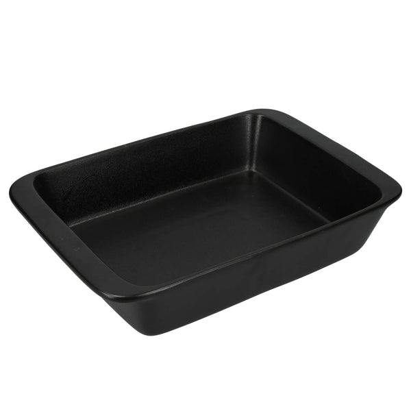Maxwell & Williams Caviar 35cm Stoneware Rectangular Baker - Black