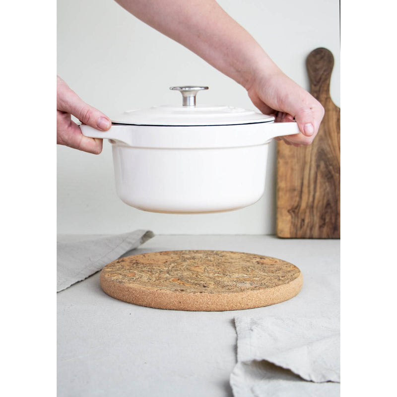 Liga Natural Round Cork Trivet - Small
