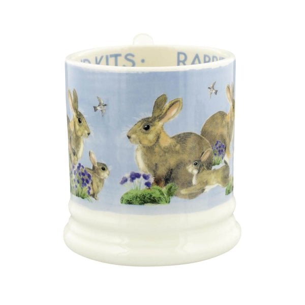 Emma Bridgewater Half Pint Mug - Blue Rabbits & Kits