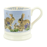 Emma Bridgewater Half Pint Mug - Blue Rabbits & Kits