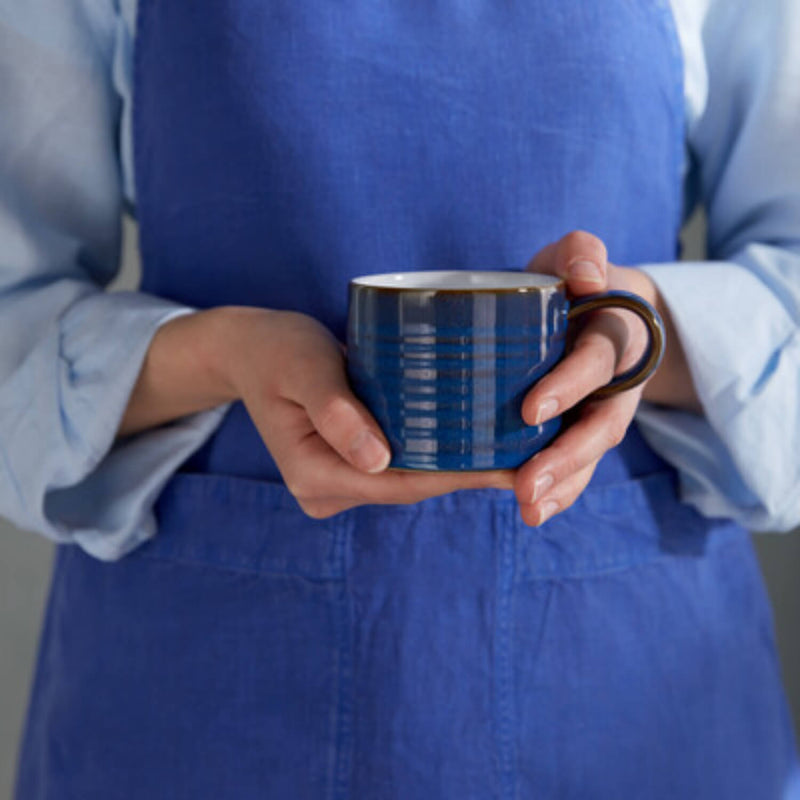 Denby Imperial Blue Small 295ml Ridged Mug