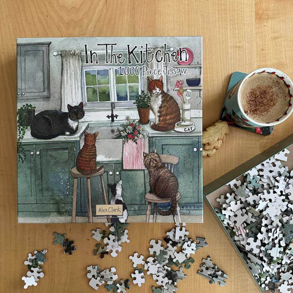 Alex Clark 1000 Piece Jigsaw Puzzle - Cats In The Kitchen