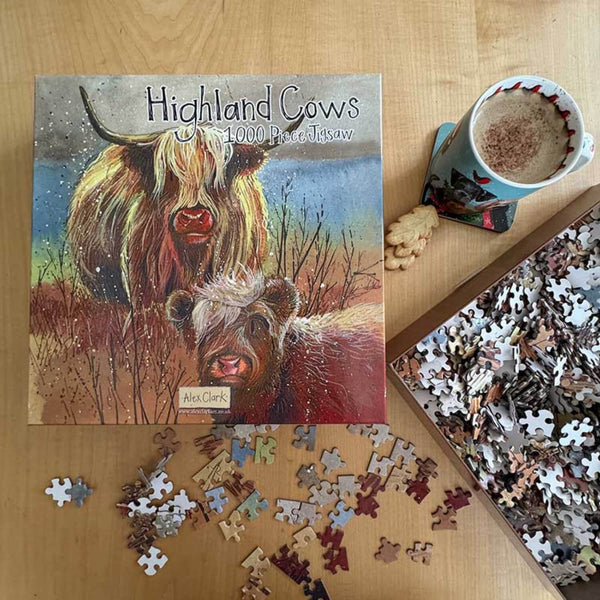 Alex Clark 1000 Piece Jigsaw Puzzle  Highland Cows