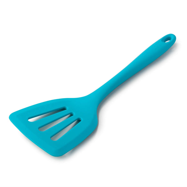 Zeal Silicone Flexible 30cm Slotted Turner - Neon Aqua