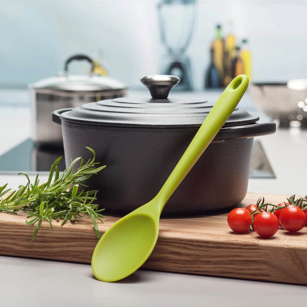 Zeal 28cm Silicone Cooking Spoon - Neon Lime