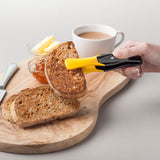 Zeal Silicone Duck Toast Tongs - Black & White