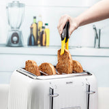 Zeal Silicone Duck Toast Tongs - Black & White