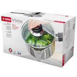 Judge Vista 20cm Stainless Steel Draining Saucepan - 3 Litre