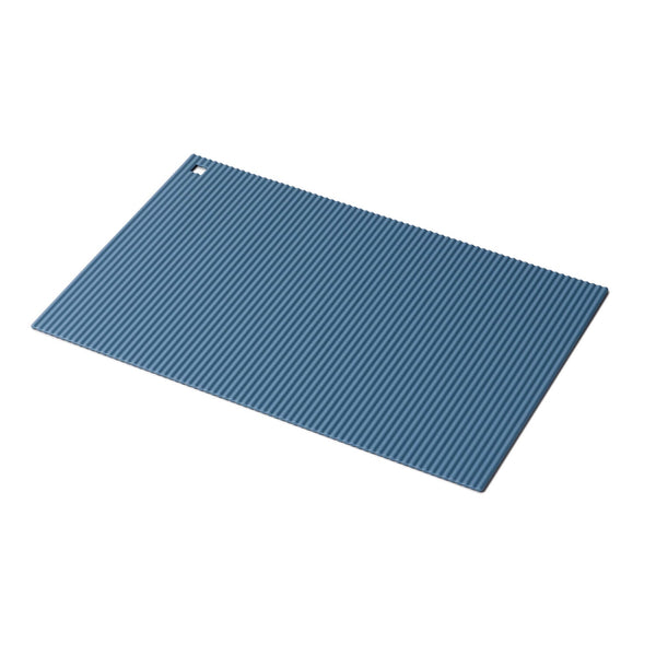 Zeal Jumbo Rectangular Silicone Trivet Mat - Provence Blue