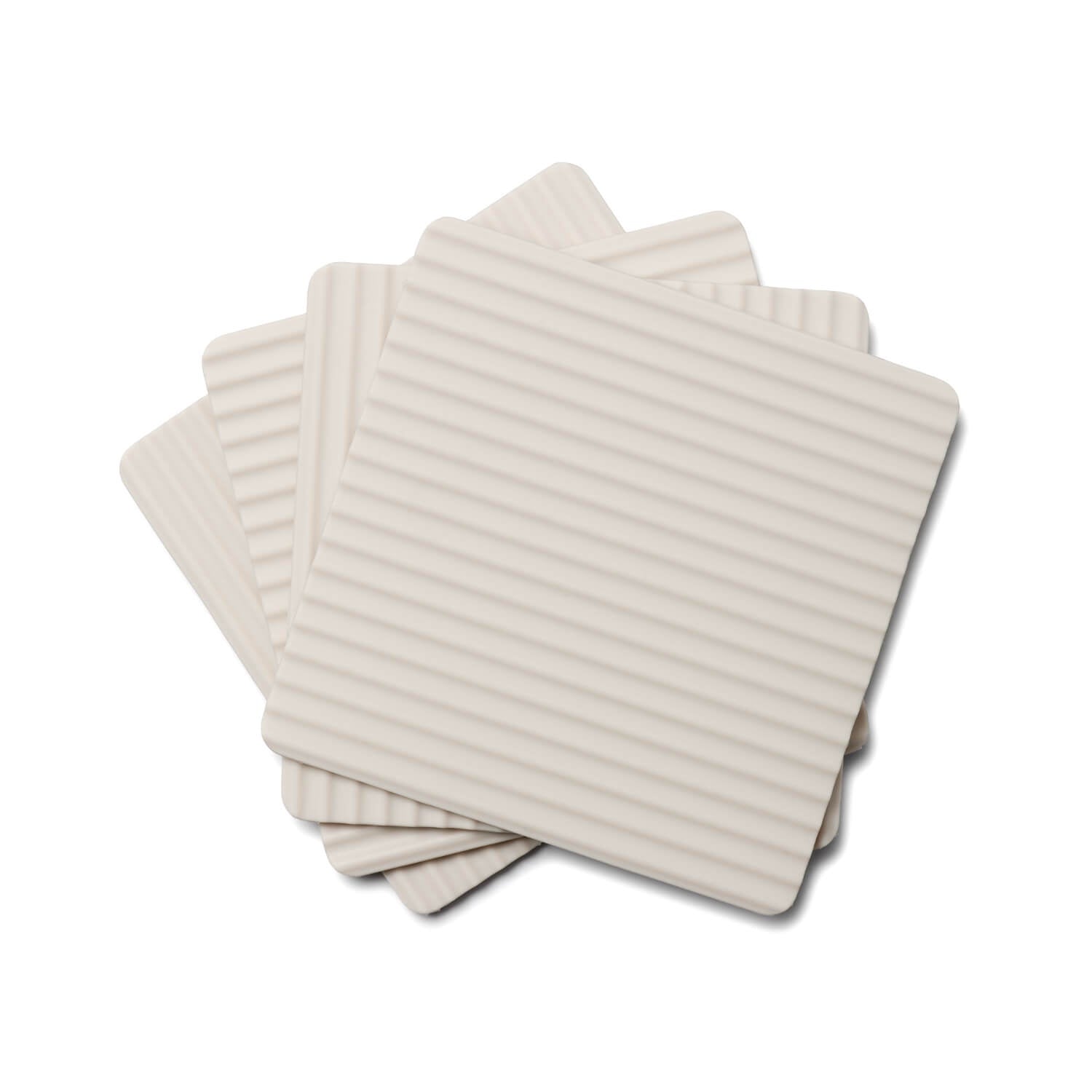 Buy Zeal | Set Of 4 Silicone Coasters - Cream – Potters Cookshop