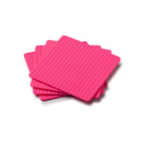 Zeal Set Of 4 Silicone Coasters - Neon Pink