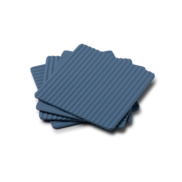 Zeal Set Of 4 Silicone Coasters - Provence Blue