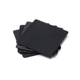 Zeal Set Of 4 Silicone Coasters - Black