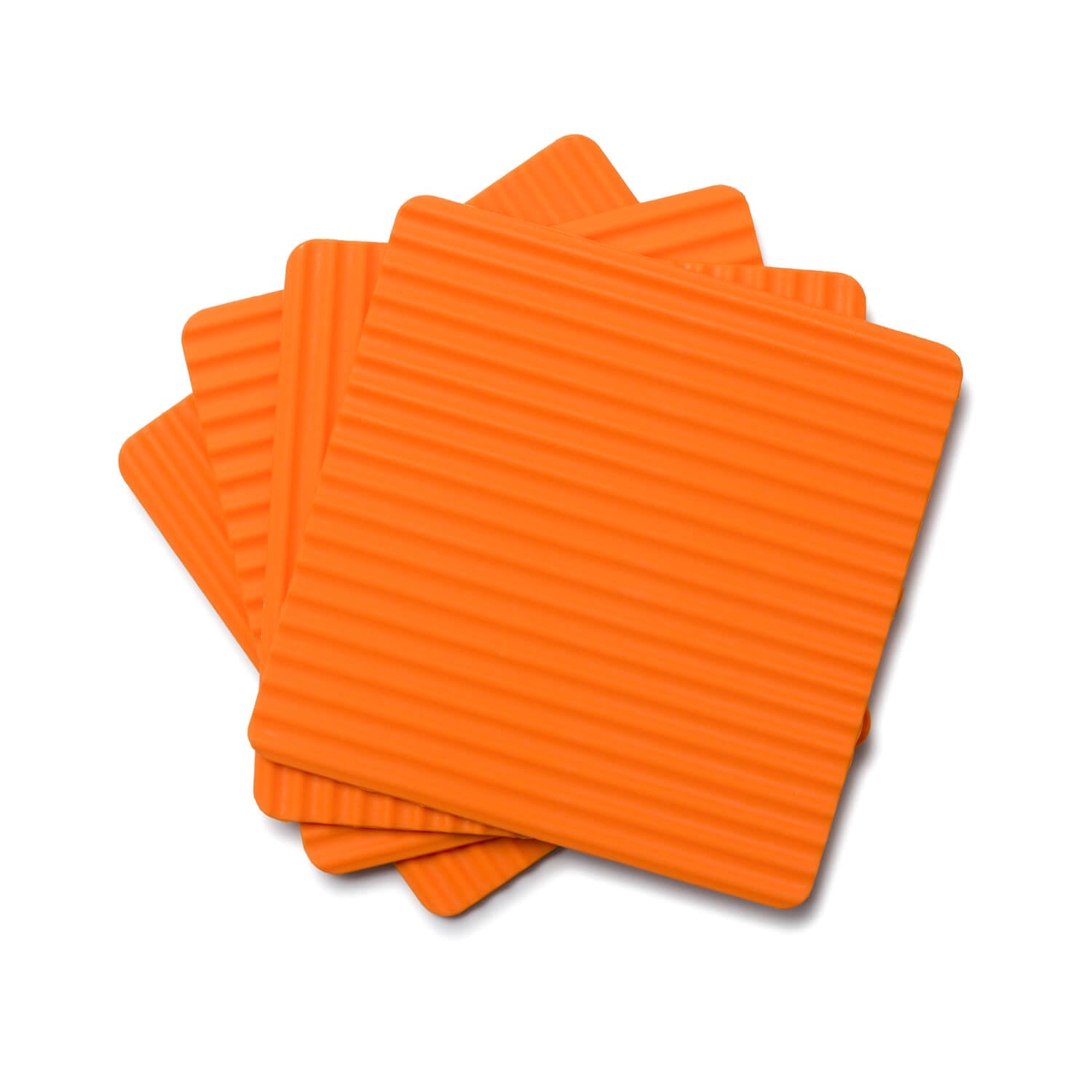 Buy Zeal | Set Of 4 Silicone Coasters - Neon Orange – Potters Cookshop