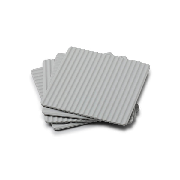 Zeal Set Of 4 Silicone Coasters - French Grey
