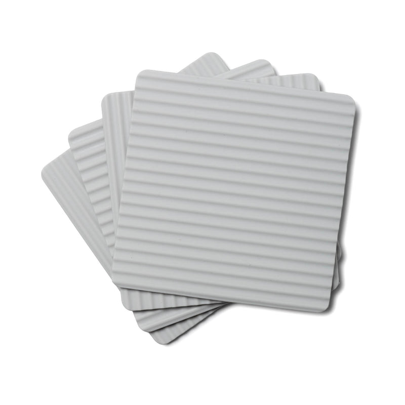 Zeal Set Of 4 Silicone Coasters - French Grey
