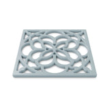 Zeal Heritage 18cm Silicone Square Trivet Mat - Duck Egg Blue