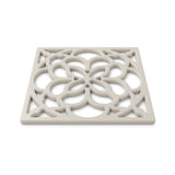 Zeal Heritage 18cm Silicone Square Trivet Mat - Cream