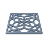 Zeal Heritage 18cm Silicone Square Trivet Mat - Provence Blue