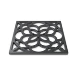 Zeal Heritage 18cm Silicone Square Trivet Mat - Black