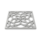 Zeal Heritage 18cm Silicone Square Trivet Mat - French Grey