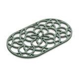 Zeal Heritage 32cm Silicone Oval Trivet Mat - Dark Sage