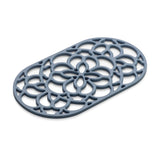 Zeal Heritage 32cm Silicone Oval Trivet Mat - Provence Blue