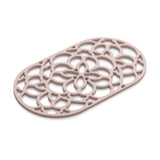 Zeal Heritage 32cm Silicone Oval Trivet Mat - Rose Pink