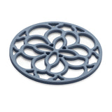 Zeal Heritage 13cm Silicone Mini Round Trivet Mat - Provence Blue