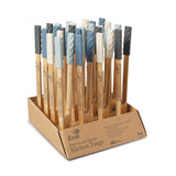 Zeal 25cm Bamboo & Silicone Kitchen Tongs - Provence Blue