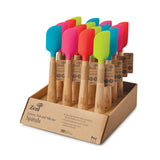 Zeal 19cm Silicone Mini Spatula with Ash Wood Handle - Red