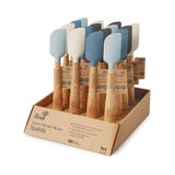 Zeal 19cm Silicone Mini Spatula with Ash Wood Handle - Red