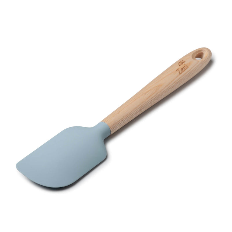 Zeal 25cm Silicone Spatula with Ash Wood Handle - Duck Egg Blue