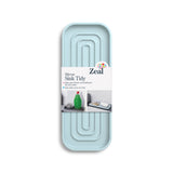 Zeal 23cm x 9cm Silicone Sink Tidy Mat - Duck Egg Blue