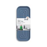 Zeal 23cm x 9cm Silicone Sink Tidy Mat - Provence Blue